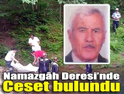 Namazgâh Deresinde ceset bulundu