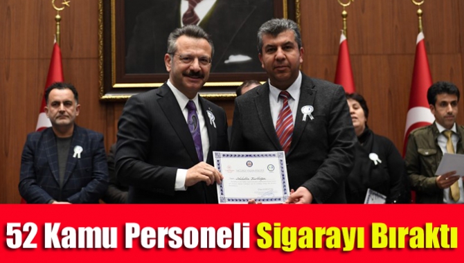 52 Kamu Personeli Sigarayı Bıraktı