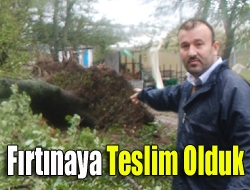 Fırtınaya teslim olduk