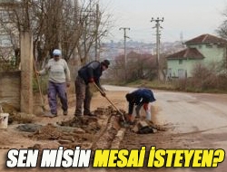 Sen misin mesai isteyen?