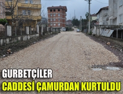 Gurbetçiler Caddesi çamurdan kurtuldu