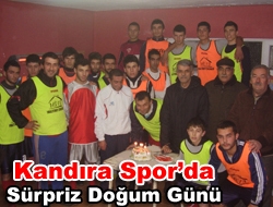 Kandıra Spor’da Sürpriz Doğum Günü