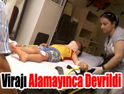 Virajı alamayınca devrildi