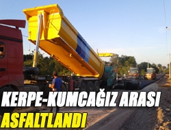 Kerpe-Kumcağız arası asfaltlandı