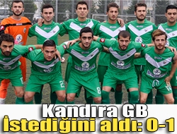 Kandıra GB istediğini aldı: 0-1