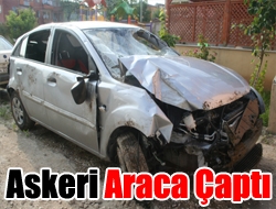 Askeri araca çaptı