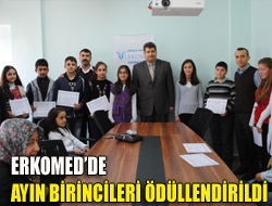 ERKOMEDde ayın birincileri ödüllendirildi