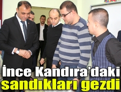 Şener İnce Kandıradaki sandıkları gezdi