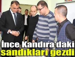 Şener İnce Kandıradaki sandıkları gezdi