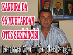 Kandıra'da 96 muhtardan otuz sekizincisi...