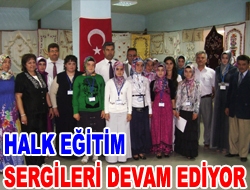 Halk Eğitim sergileri devam ediyor