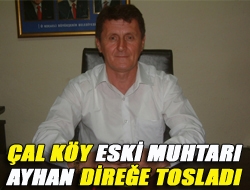 Çal köy eski muhtarı direğe tosladı