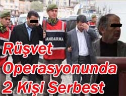 Rüşvet Operasyonunda 2 Kişi Serbest