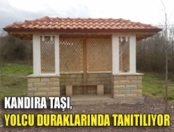 Kandıra taşı, yolcu duraklarında tanıtılıyor