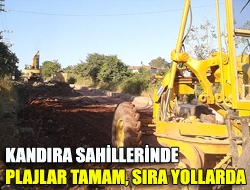 Kandıra sahillerinde plajlar tamam, sıra yollarda