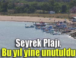 Seyrek Plajı, bu yıl yine unutuldu