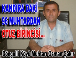 Kandıra'daki 96 Muhtardan otuz birincisi…