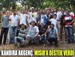 Kandıra Akgenç, Mısıra destek verdi