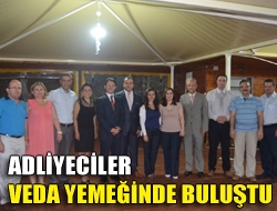 Adliyeciler veda yemeğinde buluştu