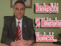 Kandıra'daki 96 Muhtardan Yirmincisi…