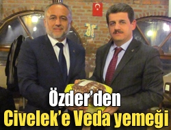 Özderden Civeleke veda yemeği