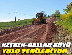 Kefken-Ballar Köyü yolu yenileniyor