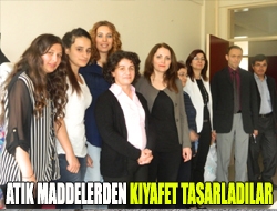 Atık maddelerden kıyafet tasarladılar