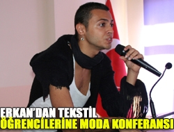 Erkandan tekstil öğrencilerine moda konferansı