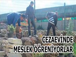 Cezaevinde meslek öğreniyorlar