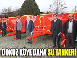 Dokuz köye daha su tankeri