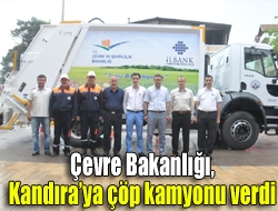 Çevre Bakanlığı, Kandıraya çöp kamyonu verdi