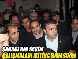 Şakacının seçim çalışmaları miting havasında