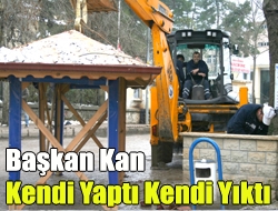 Başkan Kan kendi yaptı kendi yıktı.