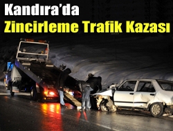 Kandırada zincirleme trafik kazası