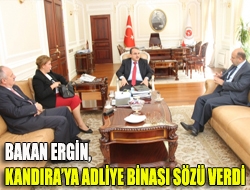 Bakan Ergin, Kandıraya adliye binası sözü verdi