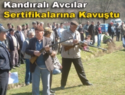 Kandıralı Avcılar Sertifikalarına Kavuştu