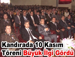 Kandıra’da 10 Kasım Töreni büyük ilgi gördü