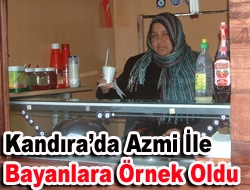 Kandıra’da azmi ile bayanlara örnek oldu