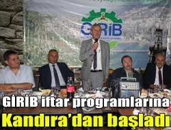 GİRİB iftar programlarına Kandıradan başladı