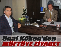 Ünal Kökenden müftüye ziyaret