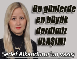 Bu günlerde en büyük derdimiz ULAŞIM!