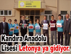 Kandıra Anadolu Lisesi Letonya’ya gidiyor.