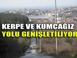 Kerpe ve Kumcağız yolu genişletiliyor