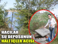 Hacılar su deposunun hali içler acısı