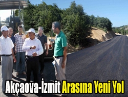 Akçaova-İzmit arasına yeni yol