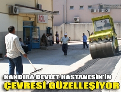 Kandıra Devlet Hastanesinin çevresi güzelleşiyor