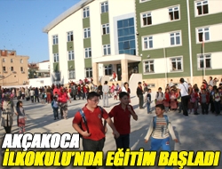 Akçakoca İlkokulunda eğitim başladı