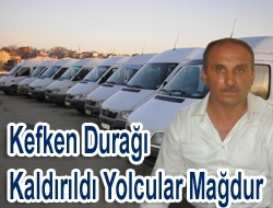 Kefken Durağı kaldırıldı yolcular mağdur