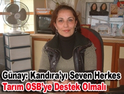 Günay: Kandıra’yı seven herkes Tarım OSB’ye destek olmalı