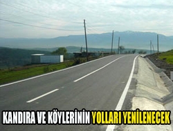 Kandıra ve köylerinin yolları yenilenecek